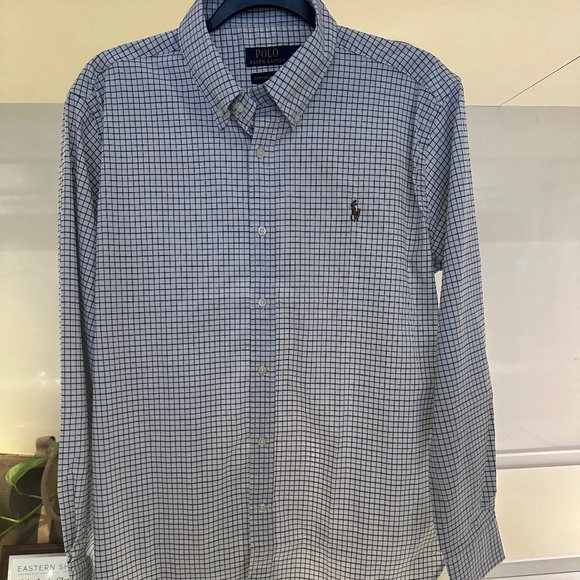 Polo by Ralph Lauren: Men's Custom Slim Fit Gingham Button Down - Picture 1 of 3